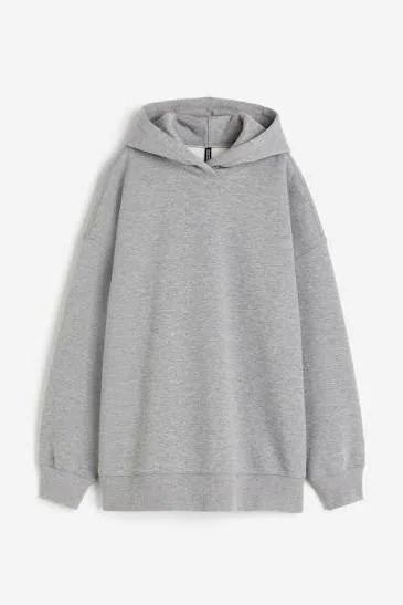 Sweat à capuche gris