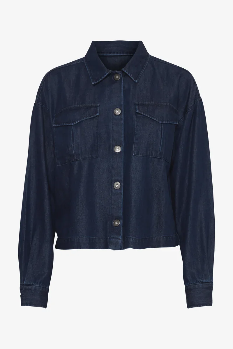 Veste en jean bleue